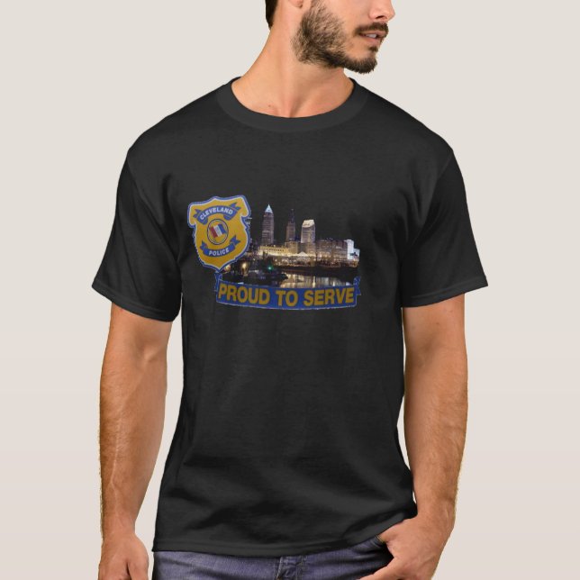 City of Cleveland Police Department Shirt. T-Shirt (Front)
