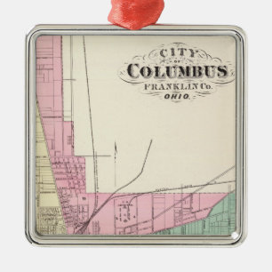 City of Columbus, Franklin County, Ohio Metal Ornament