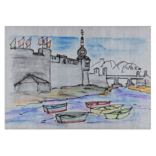 City of Concarneau Finistere, Brittany Cutting Board