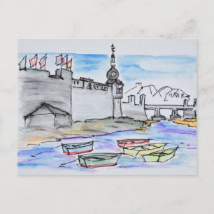 City of Concarneau Finistere, Brittany Postcard