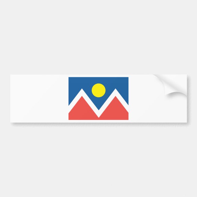 City of Denver flag Bumper Sticker (Front)