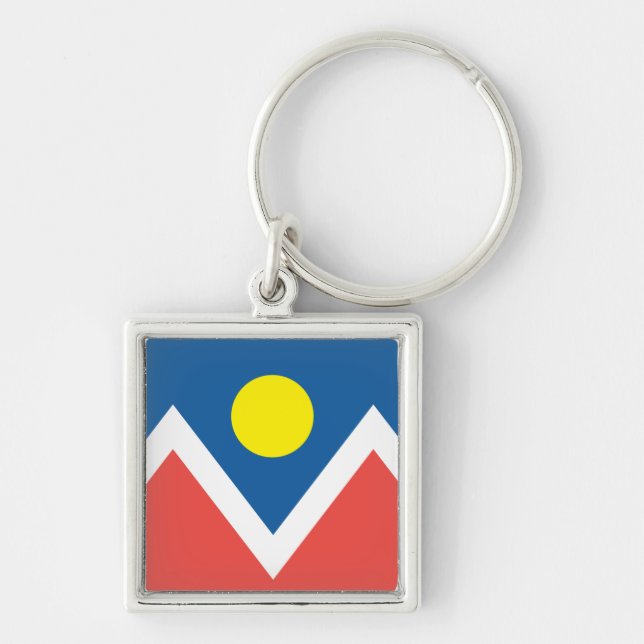 City of Denver flag Key Ring (Front)