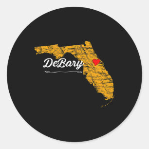 City Of Dery Florida Vacation Souvenir Merch - Gra Classic Round Sticker