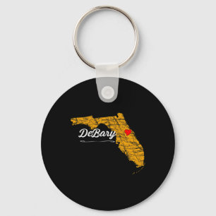 City Of Dery Florida Vacation Souvenir Merch - Gra Key Ring
