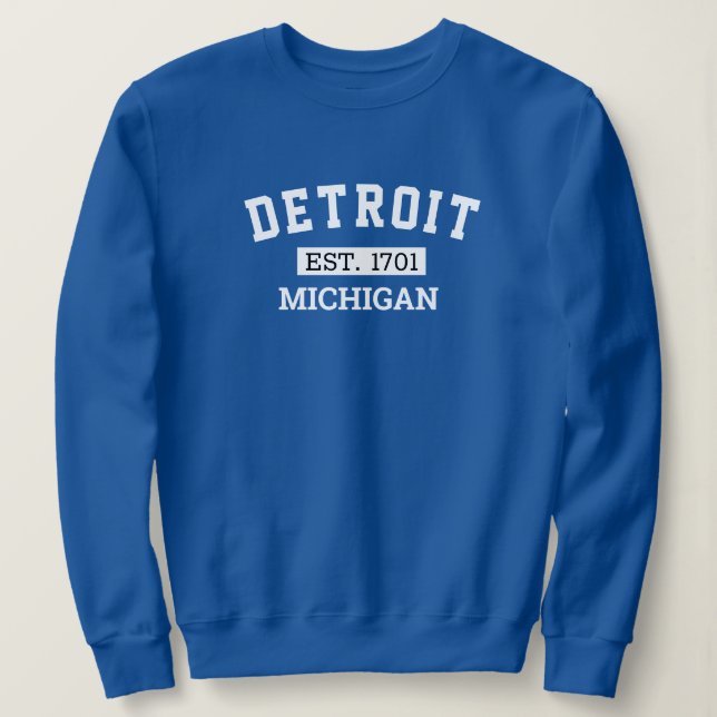 City of Detroit, Michigan City City Name Sweatshirt (Design Front)