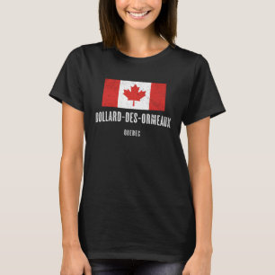City of Dollard des Ormeaux  CANADA Canadian Flag T-Shirt