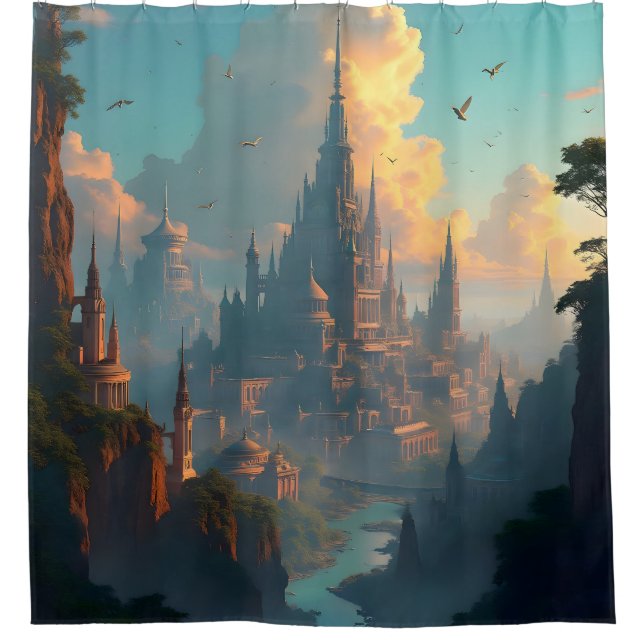 City Of Echoes -  Shower Curtain (Front)