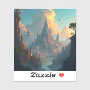 City Of Echoes - Square Vinyl Sticker