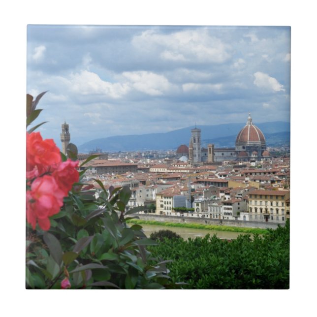 City of Florence, Italy Ceramic Tile (Front)