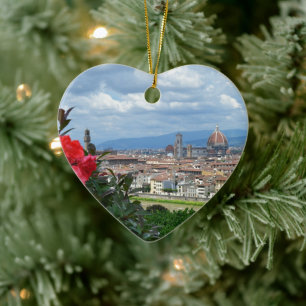 City of Florence, Italy Ceramic Tree Decoration