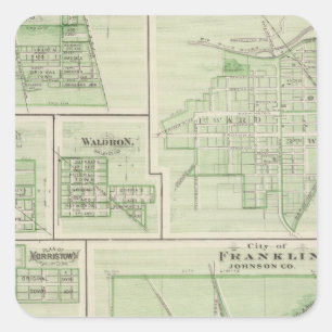 City of Franklin, Johnson Co with Shelbyville Square Sticker