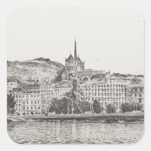 City of Geneva 2011 Square Sticker