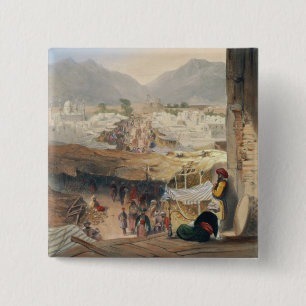 City of Kandahar, its Principal Bazaar and Citadel 15 Cm Square Badge
