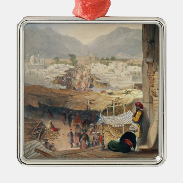 City of Kandahar, its Principal Bazaar and Citadel Metal Ornament (Front)