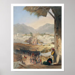 City of Kandahar, its Principal Bazaar and Citadel Poster