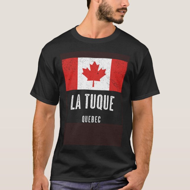 City of La Tuque  CANADA Canadian Flag Souvenir T-Shirt (Front)