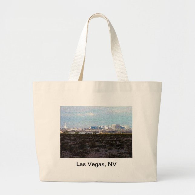 City of Las Vegas Large Tote Bag (Front)