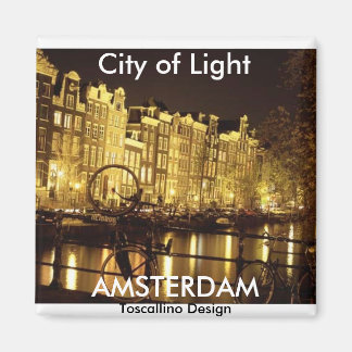 city of light (Amsterdam ) - Customised Magnet