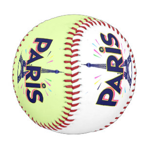City of Lights: Bold Paris Typography Art Baseball