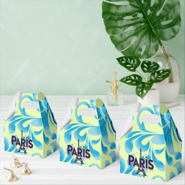 City of Lights: Bold Paris Typography Art Favour Box (Multiple)