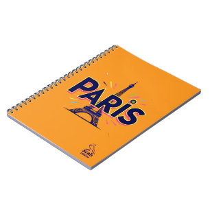 City of Lights: Bold Paris Typography Art Notebook