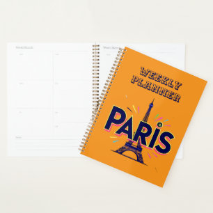 City of Lights: Bold Paris Typography Art Planner