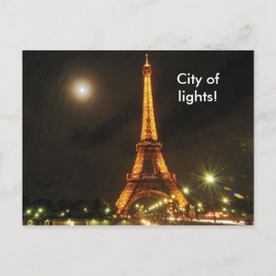 City of lights, City of lights! Postcard