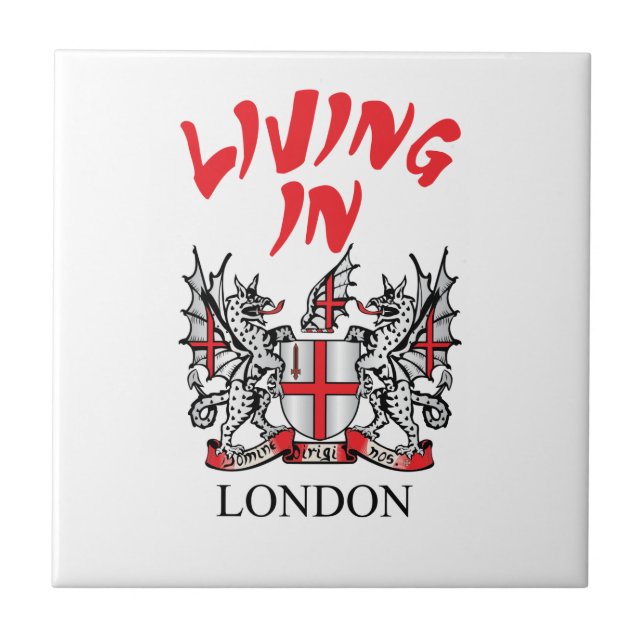 City of London coat of arms Ceramic Tile (Front)
