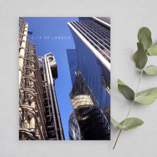 City of London   Lloyd's building in the sky photo Postcard