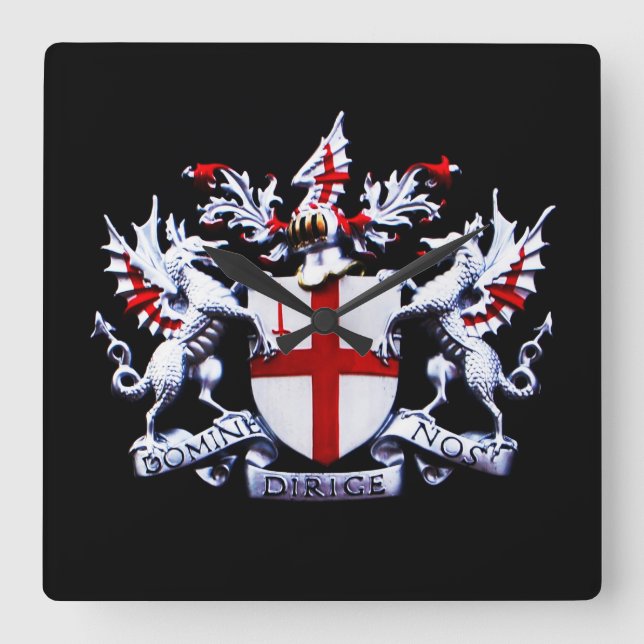 city of London Square Wall Clock (Front)