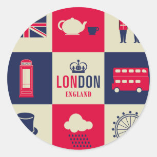 City Of London United Kingdom England Classic Round Sticker