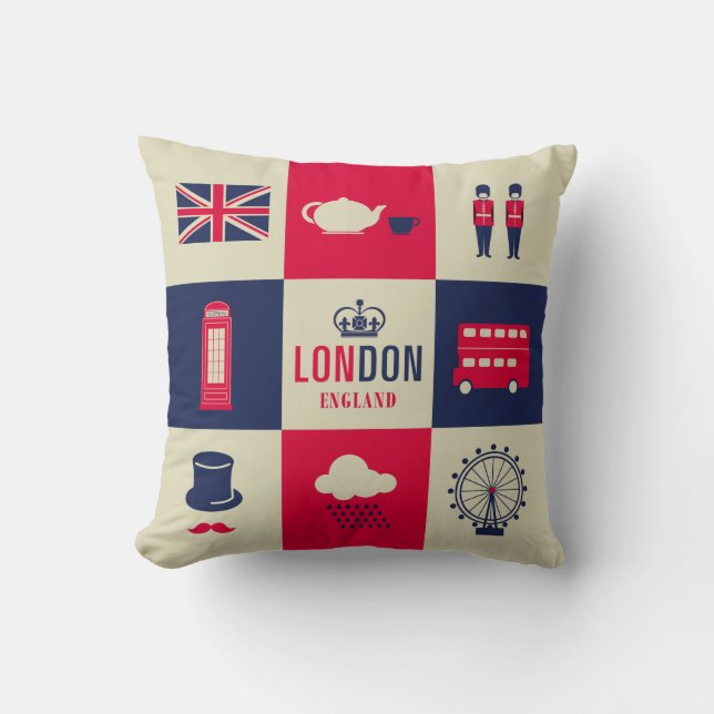 City Of London United Kingdom England Cushion (Front)