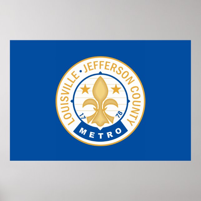 City of Louisville flag Poster (Front)