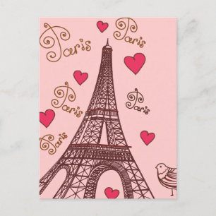City of Love Paris Postcard