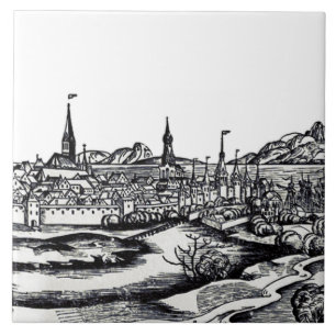 City of Lubeck in Northern Germany Ceramic Tile