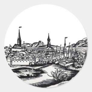 City of Lubeck in Northern Germany Classic Round Sticker