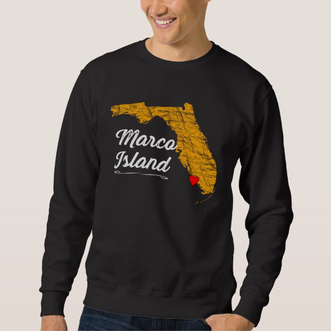 City of MARCO ISLAND FLORIDA Vacation Souvenir  Gr Sweatshirt (Front)