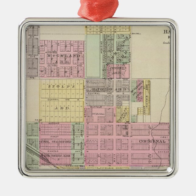 City of Medicine Lodge, Kansas Metal Tree Decoration (Front)