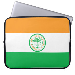 City of Miami (Florida) Flag Laptop Sleeve