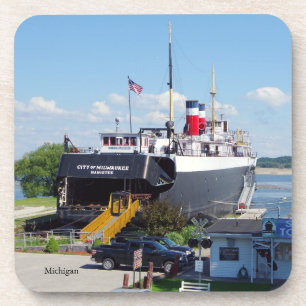 City of Milwaukee set of 6 plastic coasters