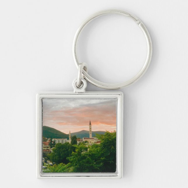 City of Mostar - Bosnia and Herzegovina  Key Ring (Front)