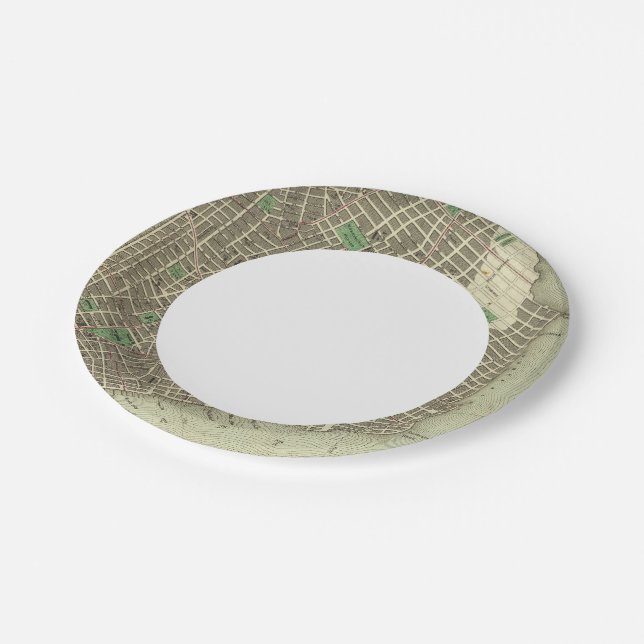 City Of New York Paper Plate (Angled)