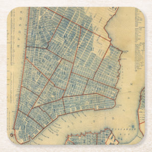 City of NewYork Square Paper Coaster
