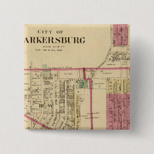 City of Parkersburg, West Virginia 15 Cm Square Badge
