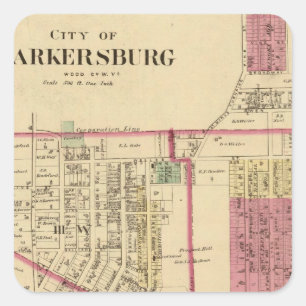 City of Parkersburg, West Virginia Square Sticker