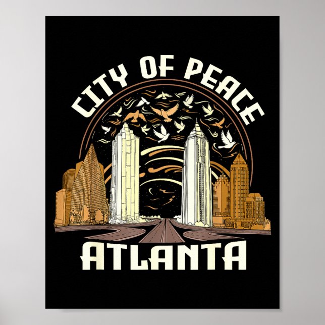 City Of Peace Atlanta Souvenir Men Women Georgia A Poster (Front)