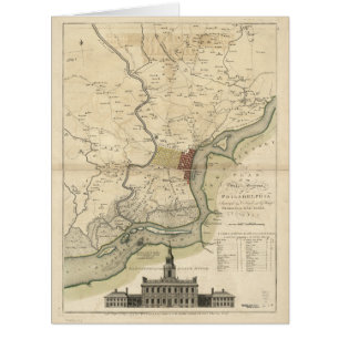 City of Philadelphia Pennsylvania Map (1777)