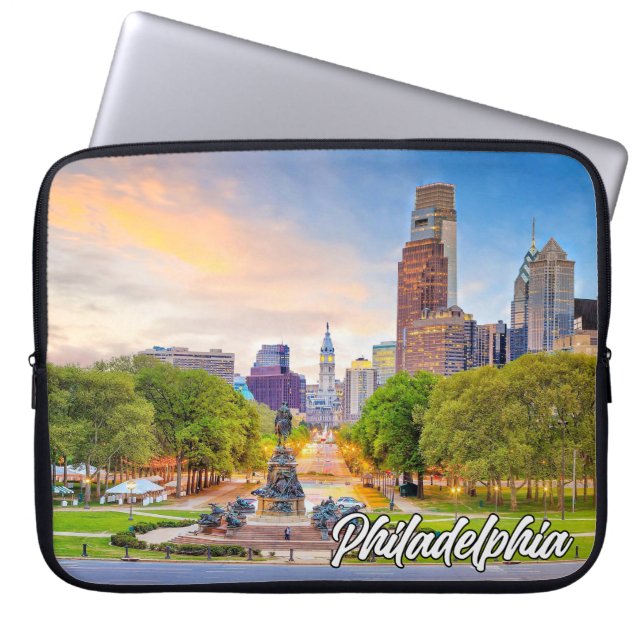 City Of Philadelphia, Pennsylvania, USA Laptop Sleeve (Front)