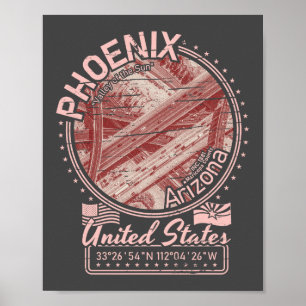 CITY OF PHOENIX ARIZONA - PHOENIX CITY HIGHWAY POSTER
