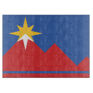 City of Pocatello Idaho Flag Food Cutting Board